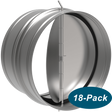 Fantech RSK5 5-Inch Duct Backdraft Damper - 18-Pack