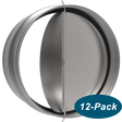Fantech RSK6 6-Inch Duct Backdraft Damper - 12-Pack