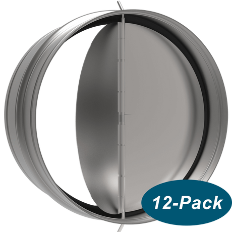 Fantech RSK6 6-Inch Duct Backdraft Damper - 12-Pack