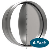 Fantech RSK8 8-Inch Duct Backdraft Damper - 6-Pack