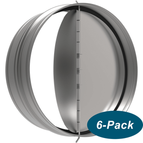 Fantech RSK8 8-Inch Duct Backdraft Damper - 6-Pack