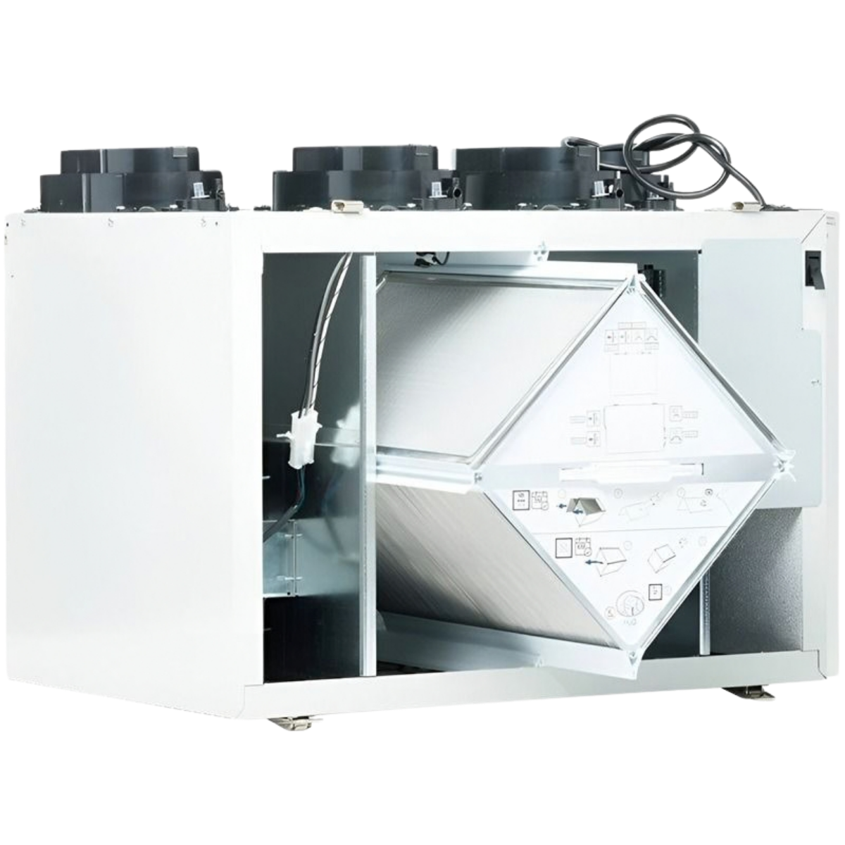 Fantech VHR 150 159 CFM Heat Recovery Ventilator - Angle