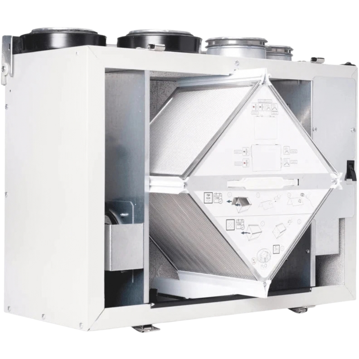 Fantech VHR 70 57 CFM Heat Recovery Ventilator - Angle 2