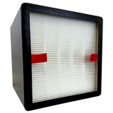 Filter-Monster Replacement 3-in-1 True HEPA H13 and Activated Charcoal Filter Compatible w/ Aeris Aair - Angle 3