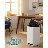 Filter-Monster Replacement 3-in-1 True HEPA H13 and Activated Charcoal Filter Compatible w/ Aeris Aair - Lifestyle 2