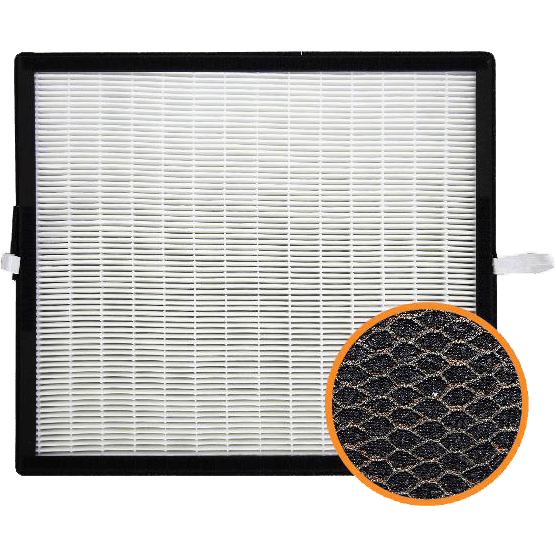 Filter-Monster Replacement for Alen HEPA-FreshPlus FF50-VOC Filter - HEPA with Carbon Layer Detail
