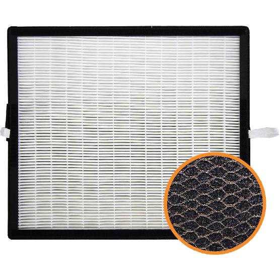 Filter-Monster Replacement for Alen HEPA-FreshPlus FF50-VOC Filter - HEPA with Carbon Layer Detail