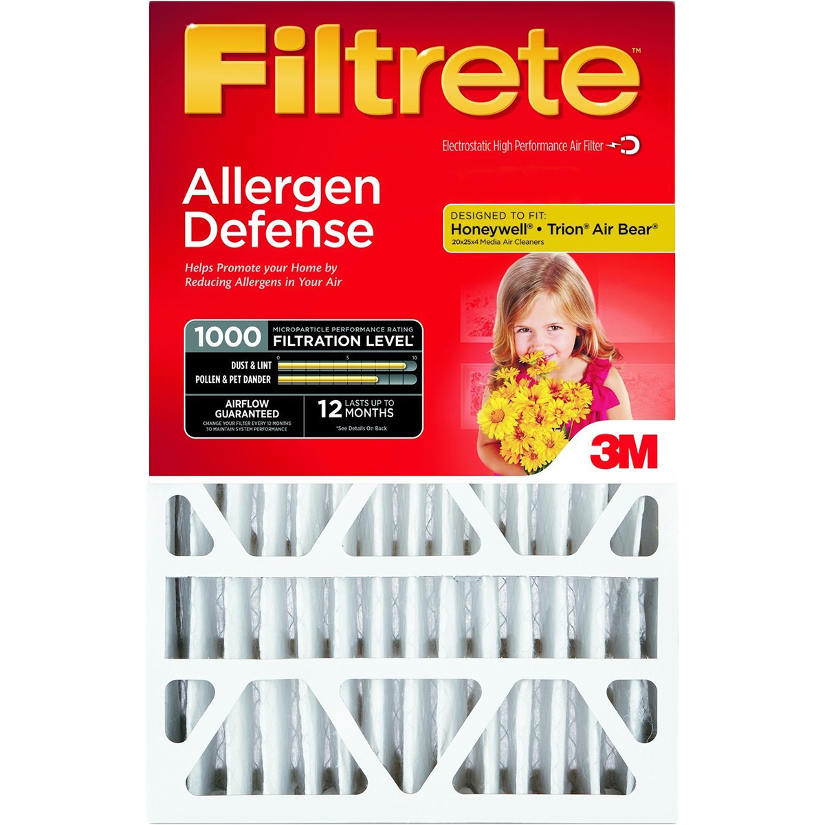 Filtrete 1000 MPR 20x25x4 Inch Allergen Reduction Filter