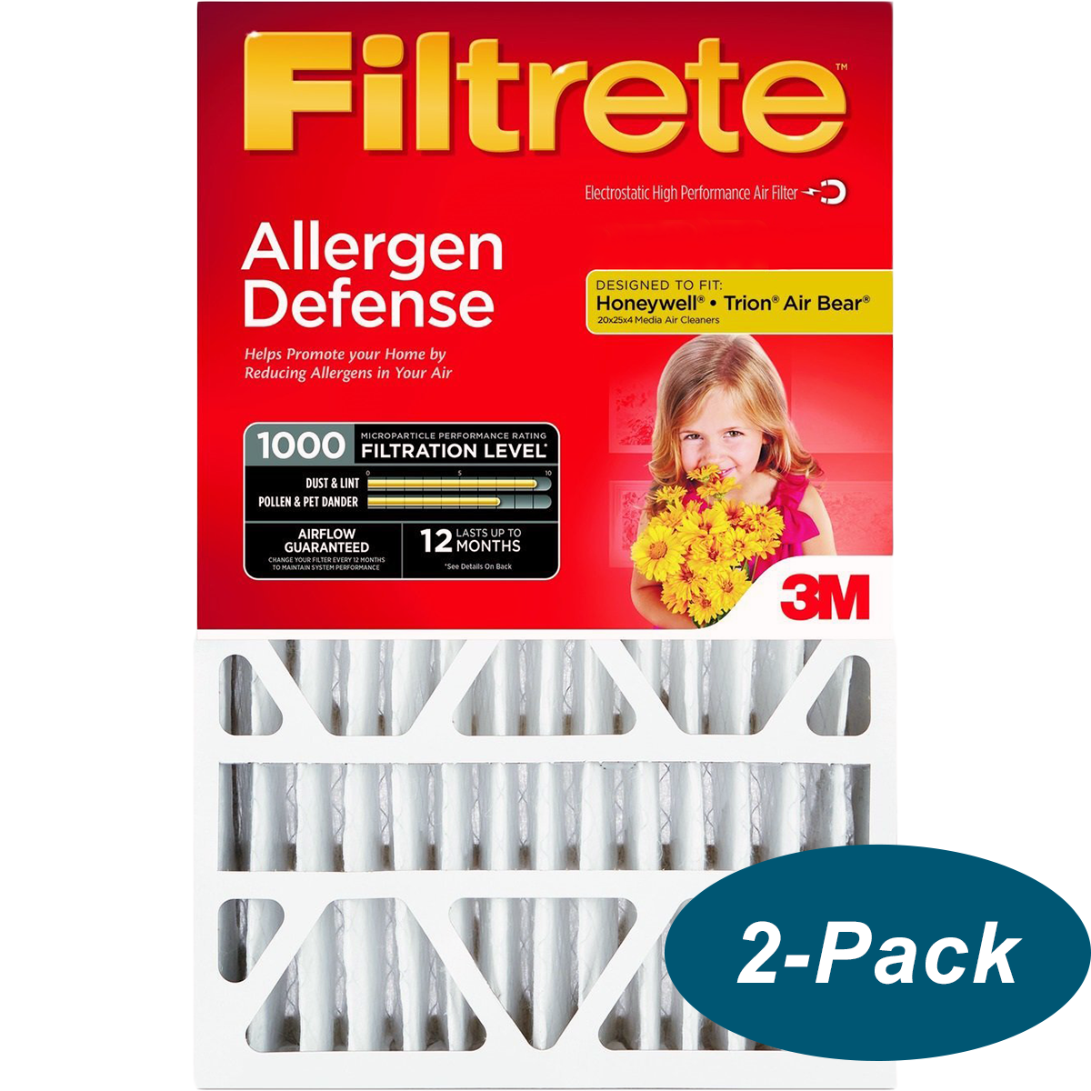 3M Filtrete MPR 1000 4-Inch Micro Allergen Defense Air Filters