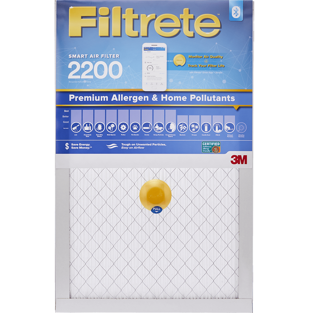 3M Filtrete 2200 MPR Premium Allergen & Home Pollutants Smart Air Filter