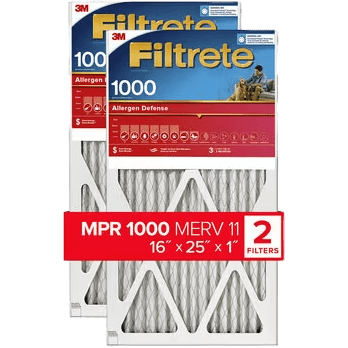 3M Filtrete Allergen Defense Furnace Filter - 16 x 25 x 1