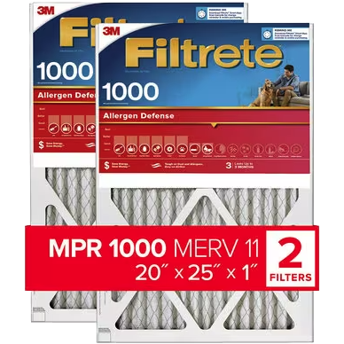 3M Filtrete Allergen Defense Furnace Filter - 20 x 25 x 1