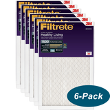3M Filtrete Healthy Living 1500 MPR Ultra Allergen Reduction Filters - 6-Pack