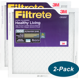 3M Filtrete Healthy Living 1500 MPR Ultra Allergen Reduction Filters 20x20x1 2-PACK