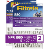 3M Filtrete Healthy Living 1550 MPR 4-Inch Ultra Allergen Reduction Filter 16 x 20 x 4 2-pack
