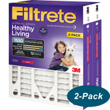 3M Filtrete 1550 MPR 4-Inch Ultra Allergen Reduction Slim-Fit Filters - 2-Pack