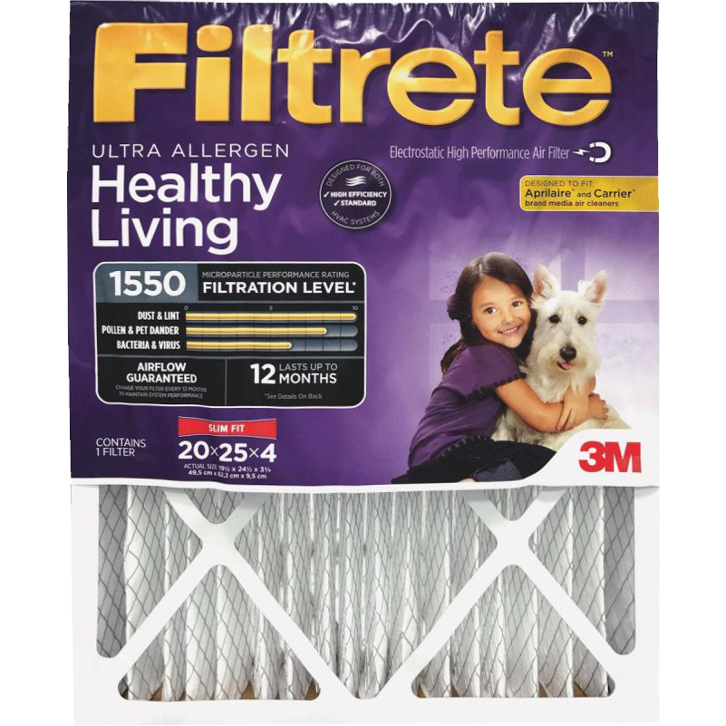3M Filtrete Ultra Allergen Reduction Filter Slim Fit 20x25x4
