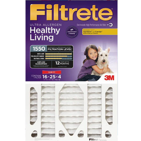 3M Filtrete Healthy Living Ultra Allergen 1550 MPR Slim Fit Filters