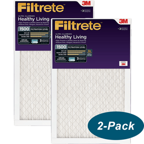 3M Filtrete Healthy Living 1500 MPR Ultra Allergen Reduction Filters - 2-Pack