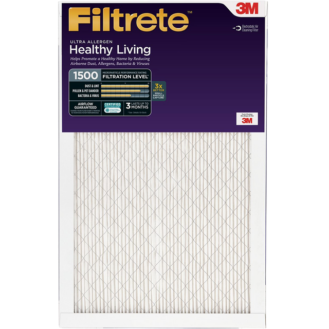 3M Filtrete Healthy Living 1500 MPR Ultra Allergen Reduction Filters