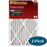 3M Filtrete 1-Inch Micro Allergen Defense MPR 1000 Air Filters 16x20x1 2-PACK