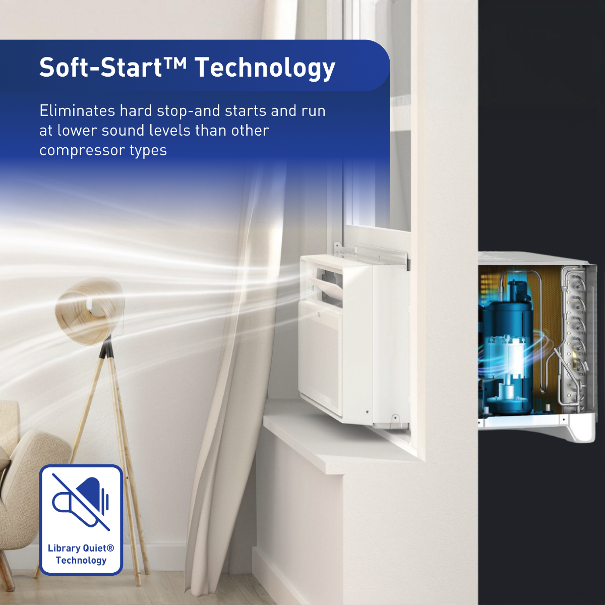 Friedrich Chill Premier Inverter 10,000 BTU Smart Window Air Conditioner - Infographic 2
