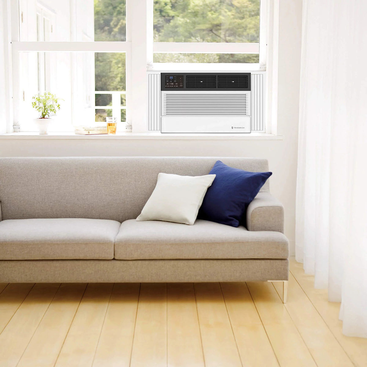Friedrich Chill Premier 18,000 BTU Window AC w/ Electric Heat - in Living Room