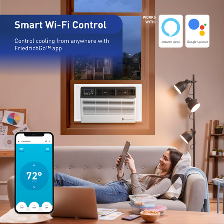 Friedrich Chill Premier Window Air Conditioner - Infographic 1
