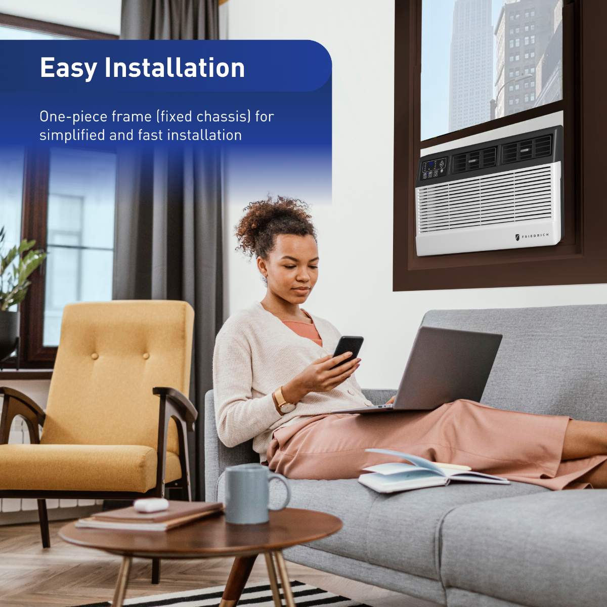 Friedrich Chill Premier Window Air Conditioner w/ Electric Heat - Infographic 7