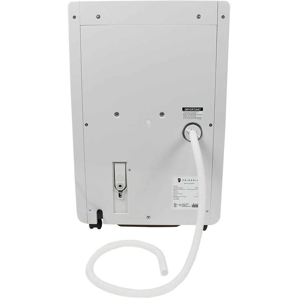 Friedrich 35 Pint Energy Star Dehumidifier - hose attached