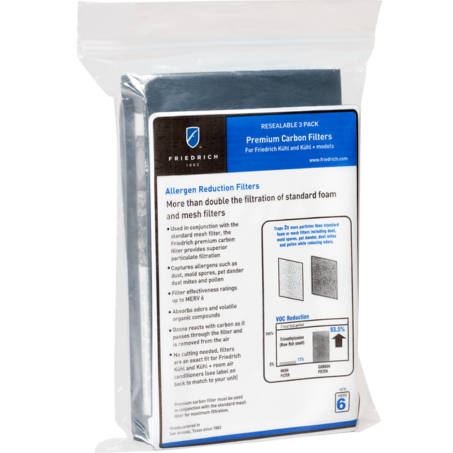 Friedrich KWCFL Premium Carbon Filters 