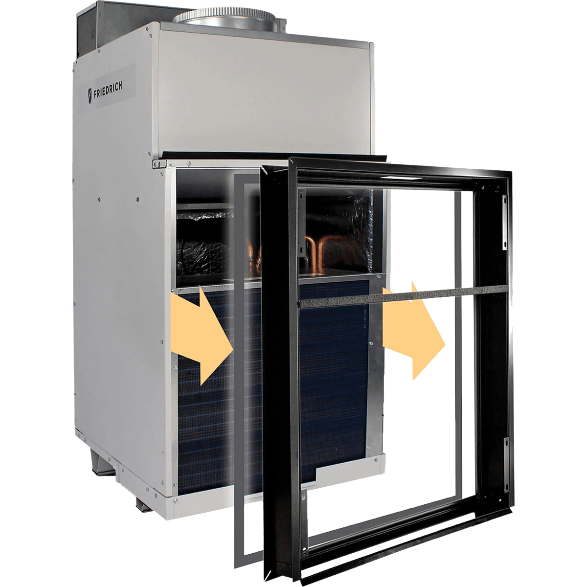 Friedrich Vert-I-PAK 18,000 BTU Vertical Package AC Heat Pump - Floating Chassis