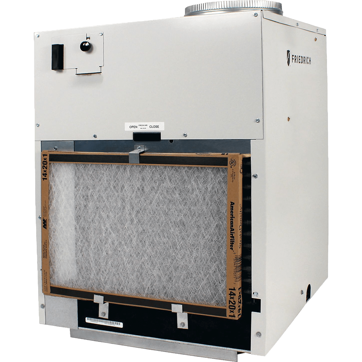 Friedrich Vert-I-PAK 9,000 BTU Vertical Package AC Heat Pump - Back with Filter