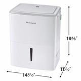 Frigidaire Low Humidity 22 Pint Energy Star Dehumidifier - Dimensions