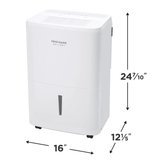 Frigidaire Gallery High Humidity 50 Pint Energy Star Dehumidifier with Wi-Fi - Dimensions