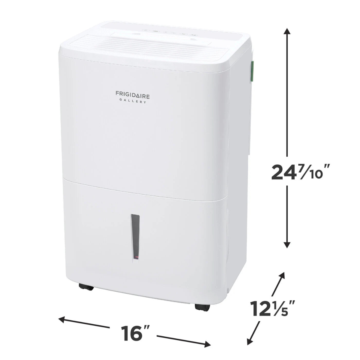 Frigidaire Gallery High Humidity 50 Pint Energy Star Dehumidifier with Wi-Fi - Dimensions