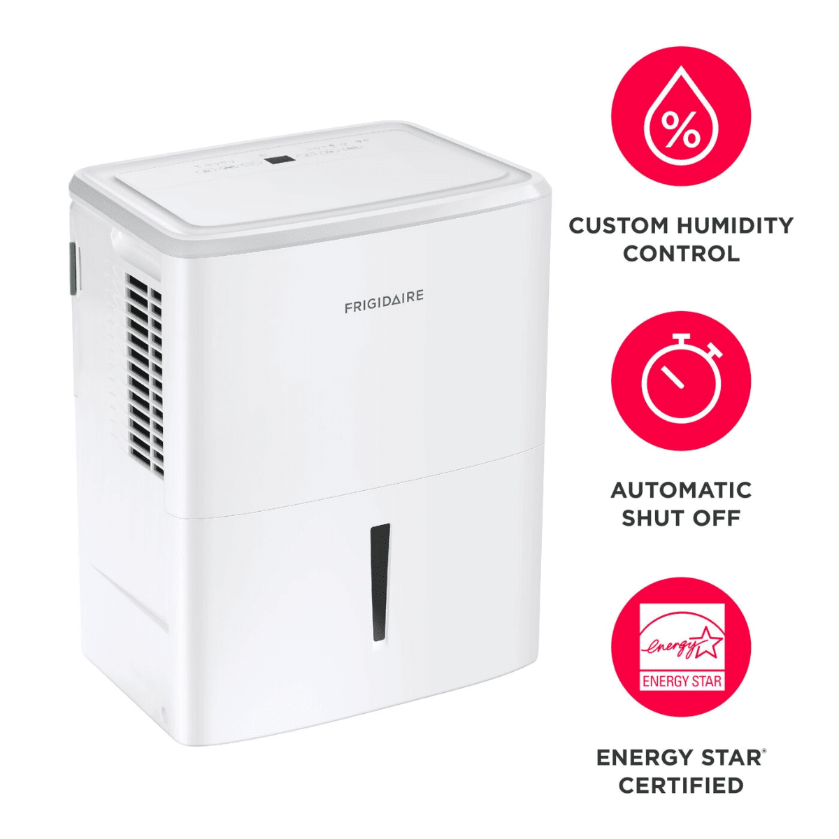 Frigidaire 50 Pint Energy Star Dehumidifier w/out Pump - Infographic 1