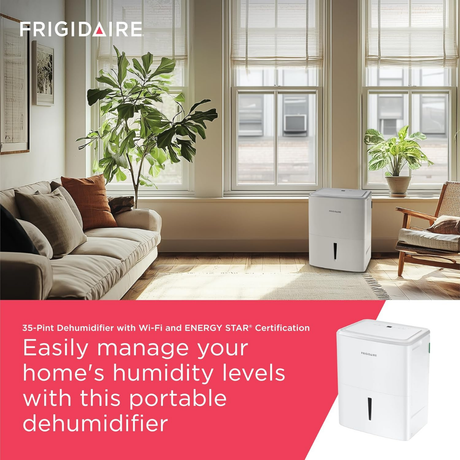 Frigidaire Moderate Humidity 35 Pint Energy Star Dehumidifier - Infographic 1
