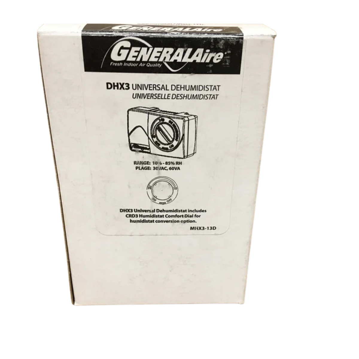 General Aire Wall/Duct Universal Dehumidistat (DHX3) - Box