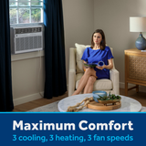 GE 8K-12K BTU Window Air Conditioner with Heat - Infographic 4