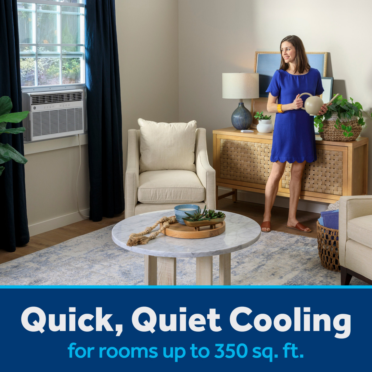 GE 8K-12K BTU Window Air Conditioner with Heat - Infographic 5