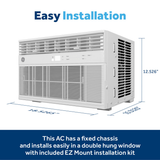 GE 8,000 BTU Window Air Conditioner - Dimensions
