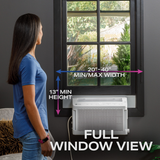 GE Profile 10K-12K BTU ClearView Window Air Conditioner - Infographic 4