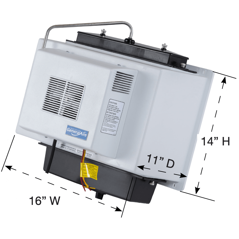 General Aire 1137 Fan-Powered Evaporative Humidifier - dimensions