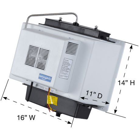 General Aire 1137 Fan-Powered Evaporative Humidifier - dimensions