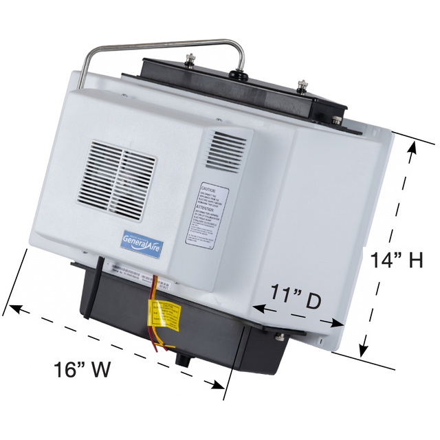 General Aire 1137 Fan-Powered Evaporative Humidifier - dimensions