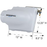 General Aire Model 3200 Bypass Evaporative Humidifier - Dimensions