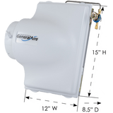 General Aire Model 4200 Bypass Evaporative Humidifier For Up To 4,200 Sq. Ft. - Dimensions
