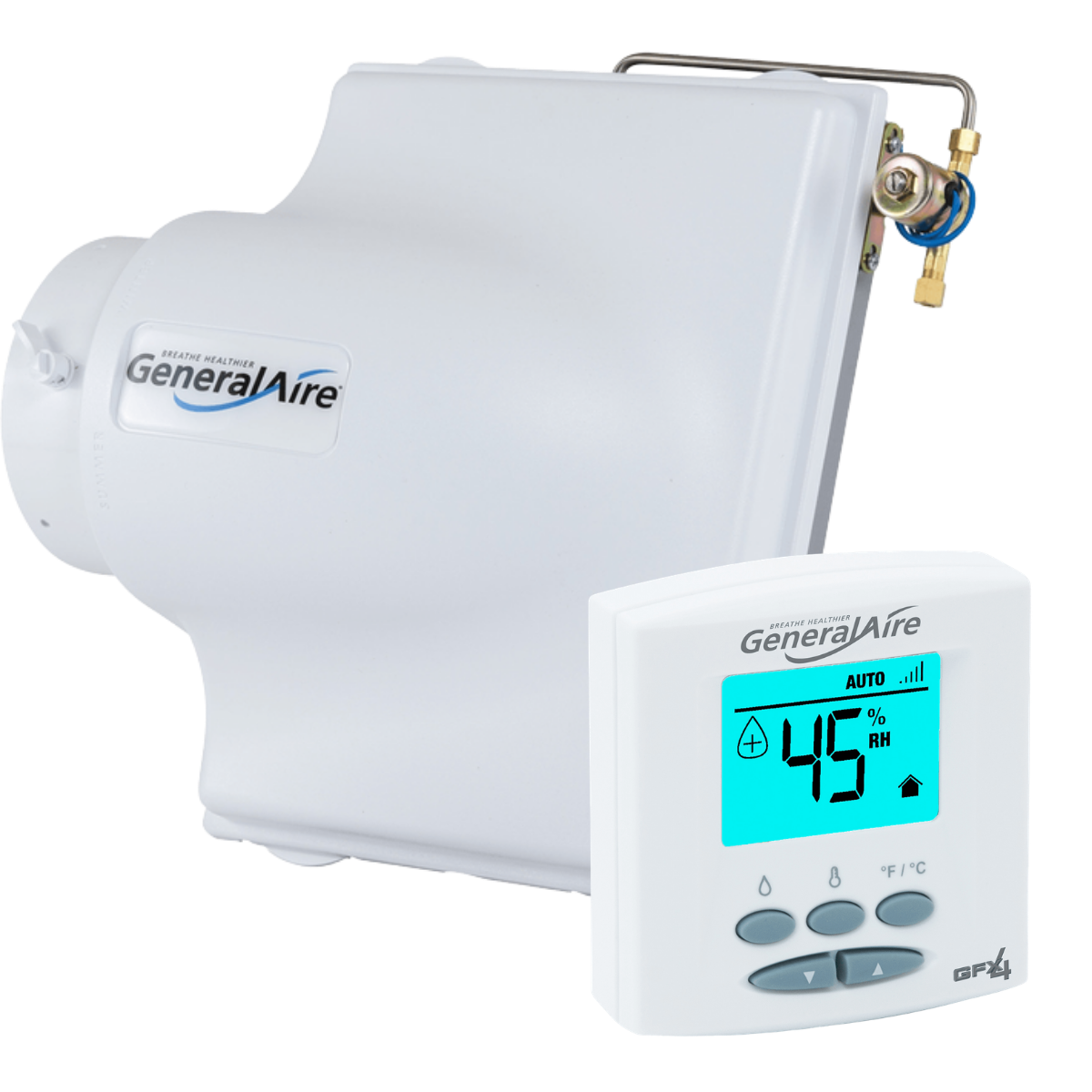 General Aire Model 4200 Bypass Evaporative Humidifier - w/ Digital Humidistat
