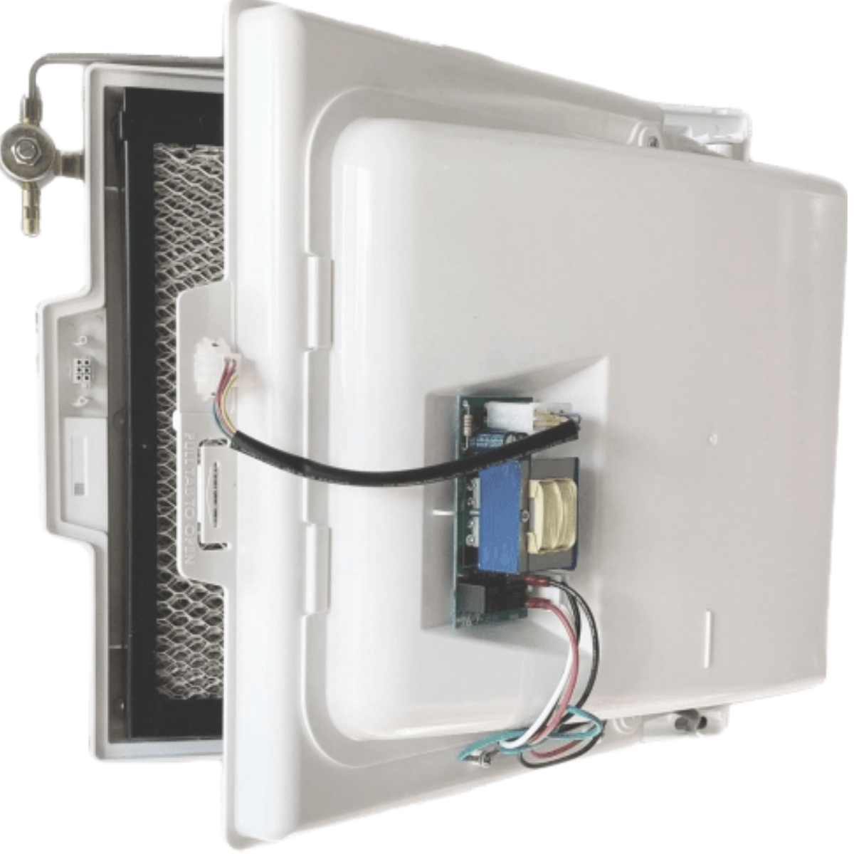 General Aire Model 4400A Fan-Powered Evaporative Humidifier - open cover 2